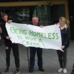 Manchester Homeless Camp at Civil Justice Centre